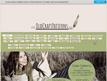 Tablet Screenshot of oldcraftpatterns.com